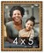 4x5 Museum-Quality Picture Frame with UV-Resistant Acrylic & Acid-Free Backing, Available in 4 Finishes - Gold, Silver, Bronze, and Black